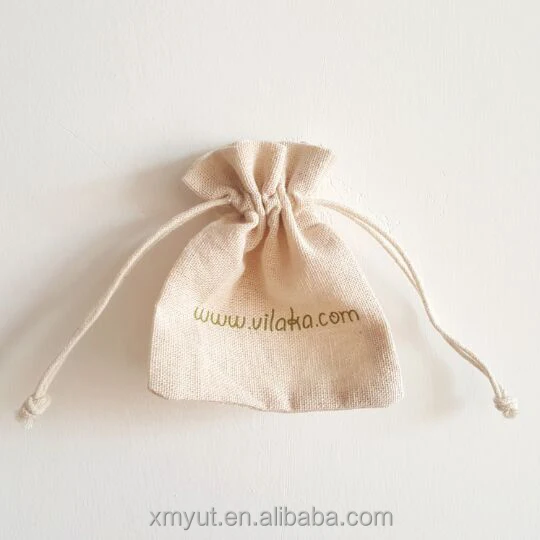 Cheap Small Importer of Jute Shopping Drawstring Bag/jute Pouch or Customized Gift Screen Printing Jewelry Pouch with logo