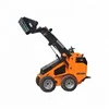 EPA 30hp Diesel Engine 400kg Rated load Mini Loader Skid Steer with Snow Sweeper Angle Broom