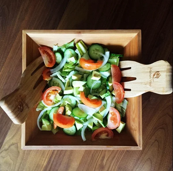 luxury bamboo fruit salad bowl