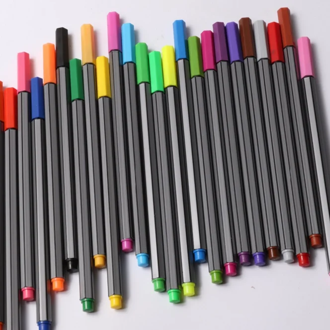 24 Colors Fineliner 0.4mm Marco Pen Multi Color Pen - Buy Marco Pen ...