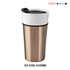 Custom printing design stainless steel base ceramic porcelain tea cups and saucer custom logo