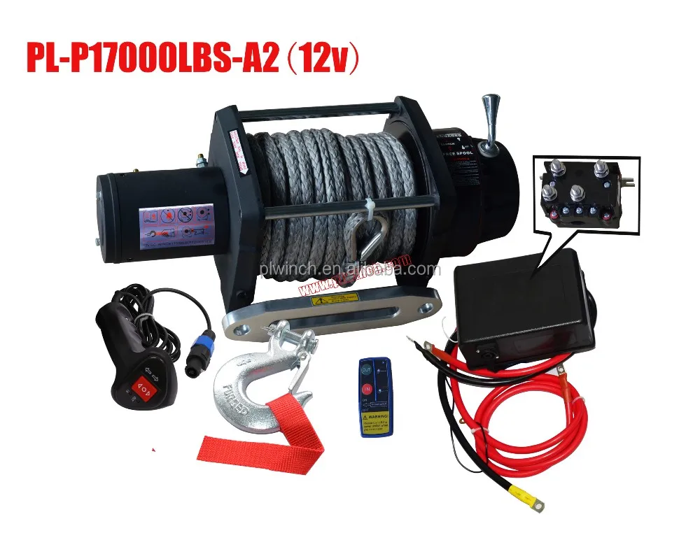 High Power Motor Winch Hydraulic Cable Winch 17000lbs 7t Electric Winch