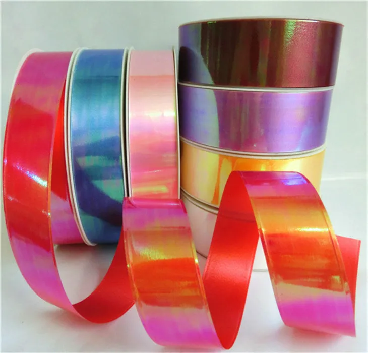 Plastic Polypropylene Poly Pp Ribbon Roll For Gift Buy Iridescent