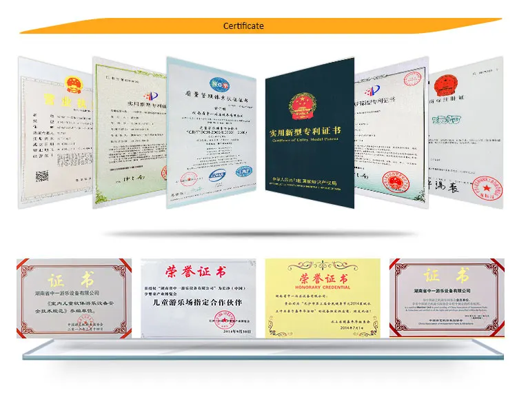 trampoline certificate