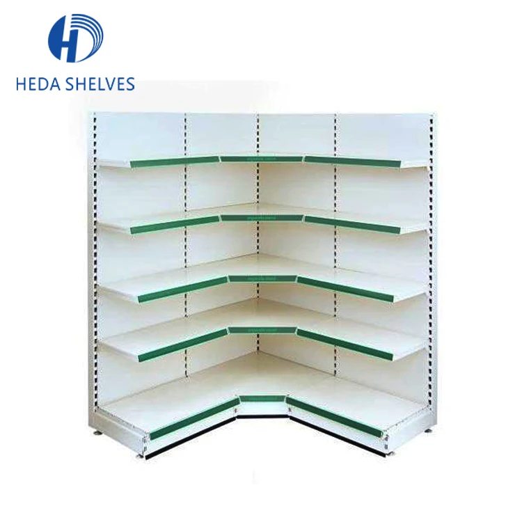 China Supplier Metal Wall Rack Corner Units Convenience Grocery