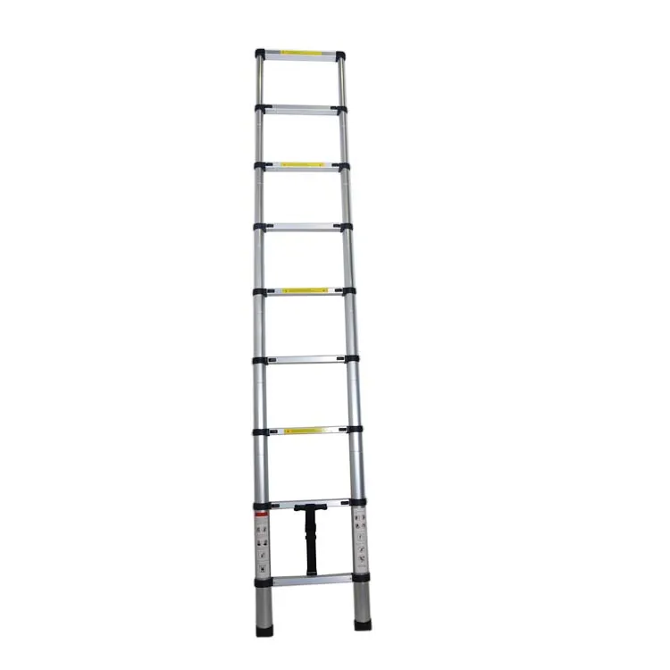 Extence 2m Aluminum Single Side Ladder Zjtd5120 Attic Telescopic Used