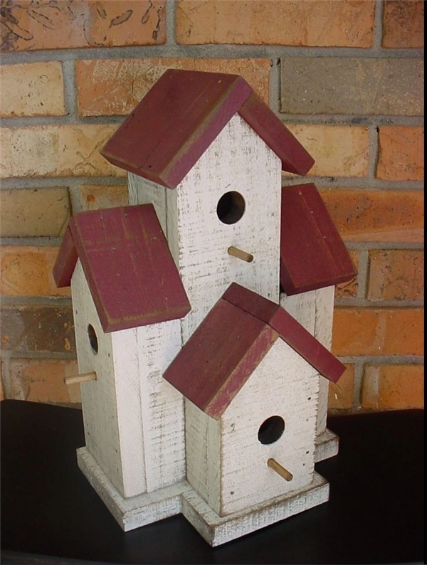 Custom Manufacture Eastern White Pine Small Condo Birdhouse Wrens