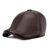 2018 winter wholesale personalized leather warn baseball cap
