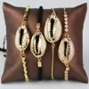 LS-D950 High Quality cowrie shell charm bracelet , chain adjustable pull bracelet