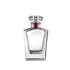 chinese supply transparent custom logo printing good price high flint 100ml empty cylinder perfume glass bottle