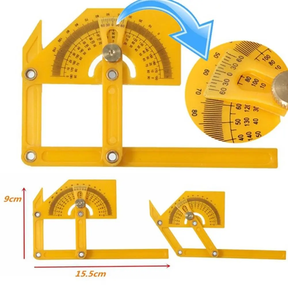 Goniometer Finder Miter Gauge Arm Measure Ruler Plastic Protractor Plastic Hot 
