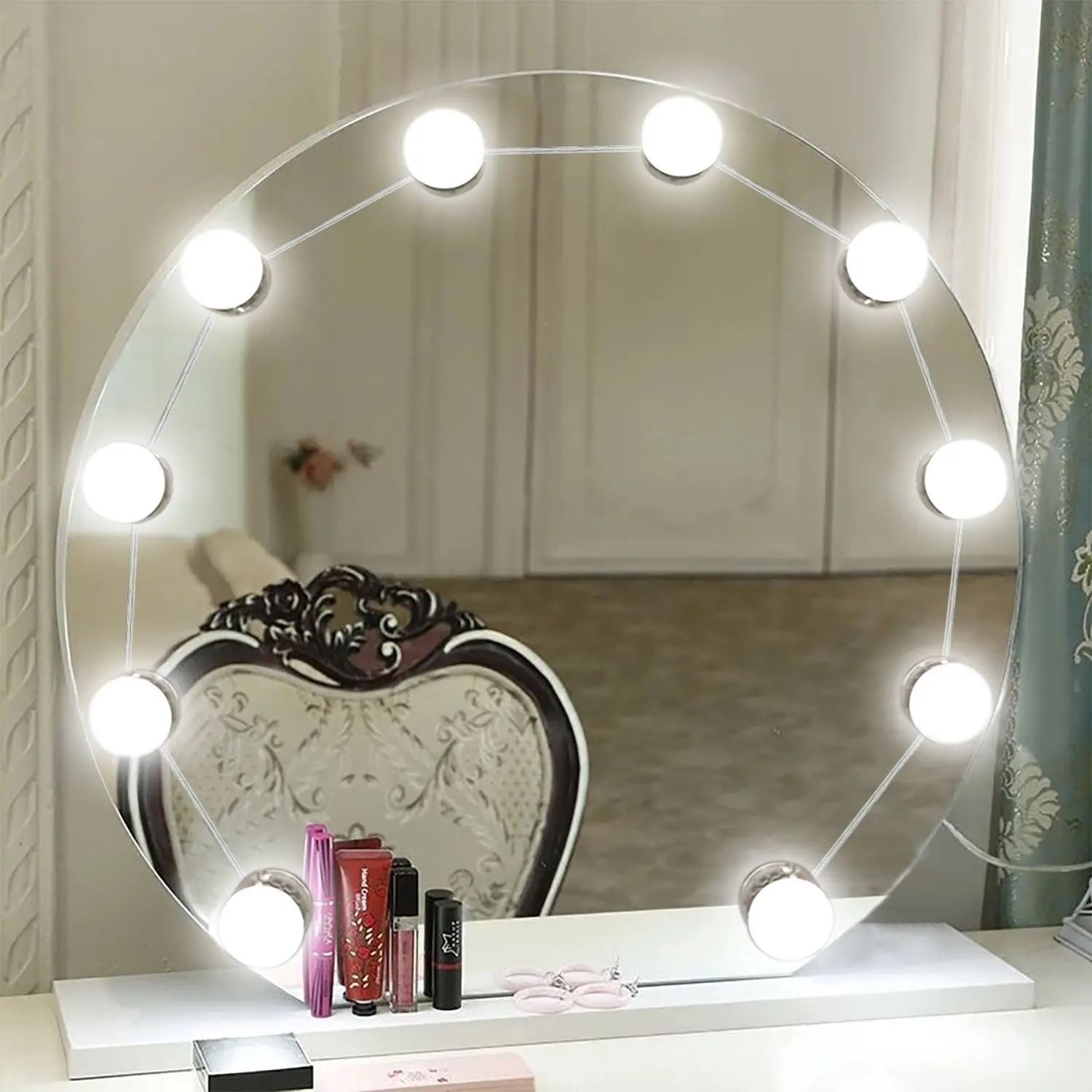 Led лампочки 10 шт для гримерного зеркала 3 режима Vanity Mirror Lights