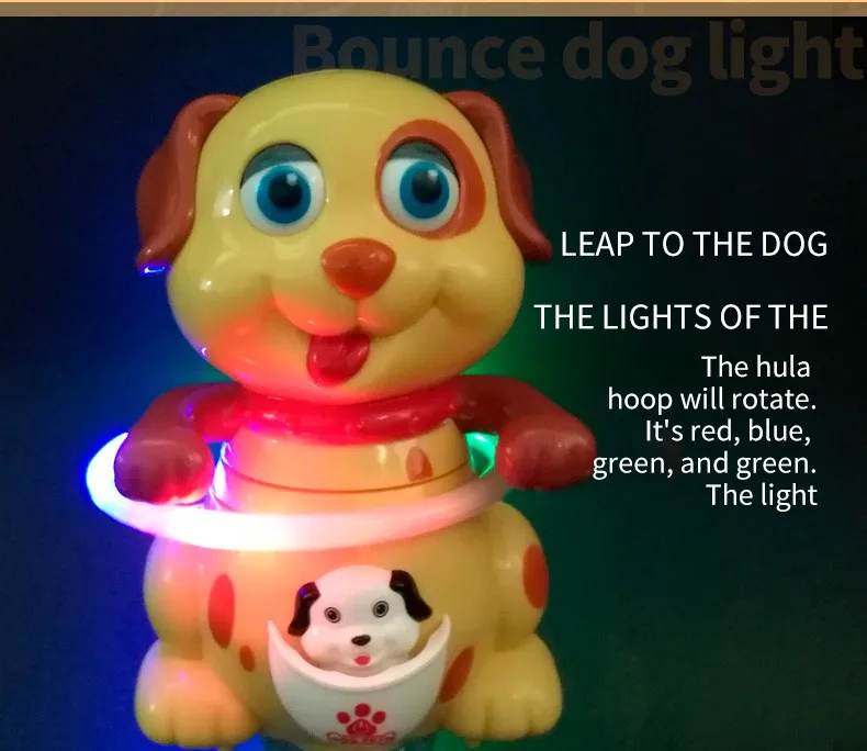 New Products Electric Universally Walking Dog Toy With Lights And