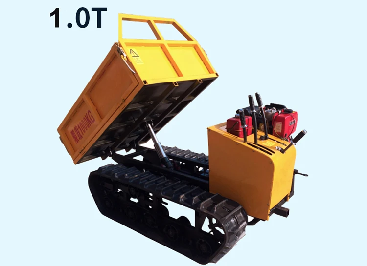 2 Ton Crawler Carrier Rubber Track Dumpers Mini Dumper Power Barrow ...