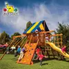 Attractive Design outdoor wooden Playground swing Sets For Kids
