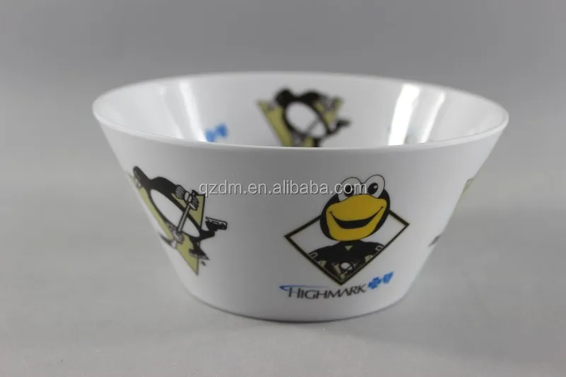 Inside and out side Printing Melamine salad bowl 6inch