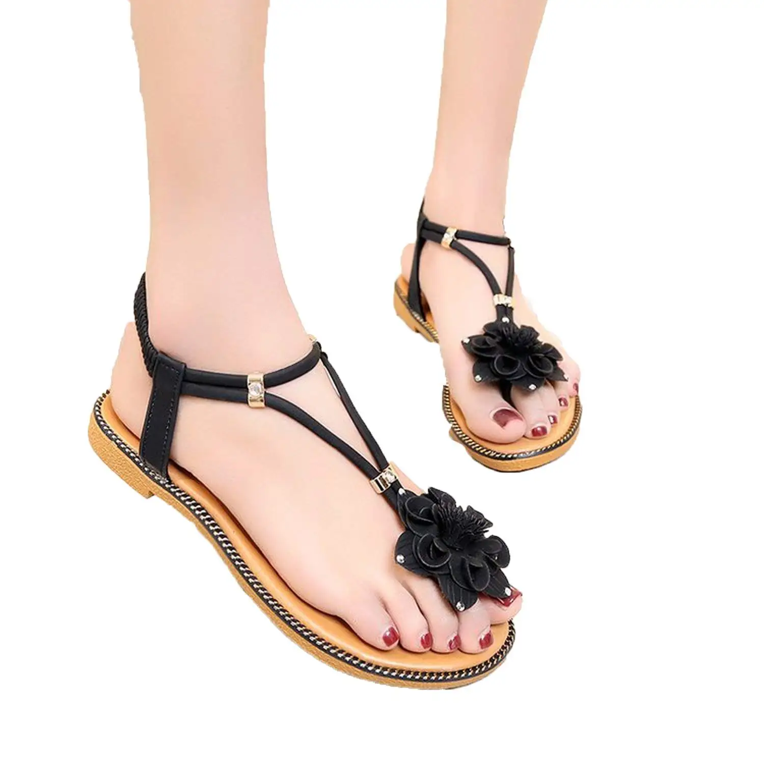 Buy Jl1150 summer female flower sandals swing shoes platform massage ...