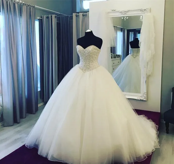 Boob Tube Top Sweetheart Bling Strass Crystal Corset Wedding Dress