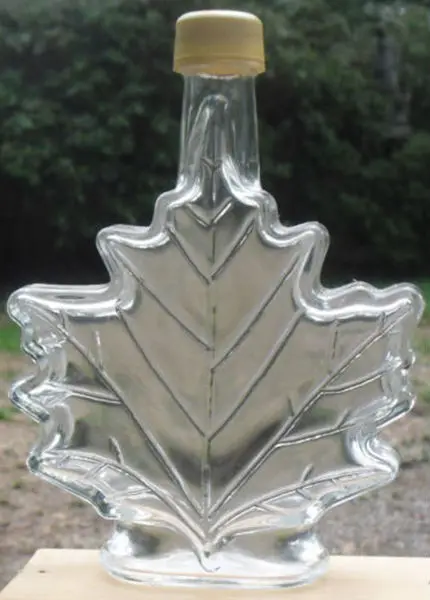 50 Ml Clear Glass Material Maple Leaf Shaped Syrup Bottle With Lid ...