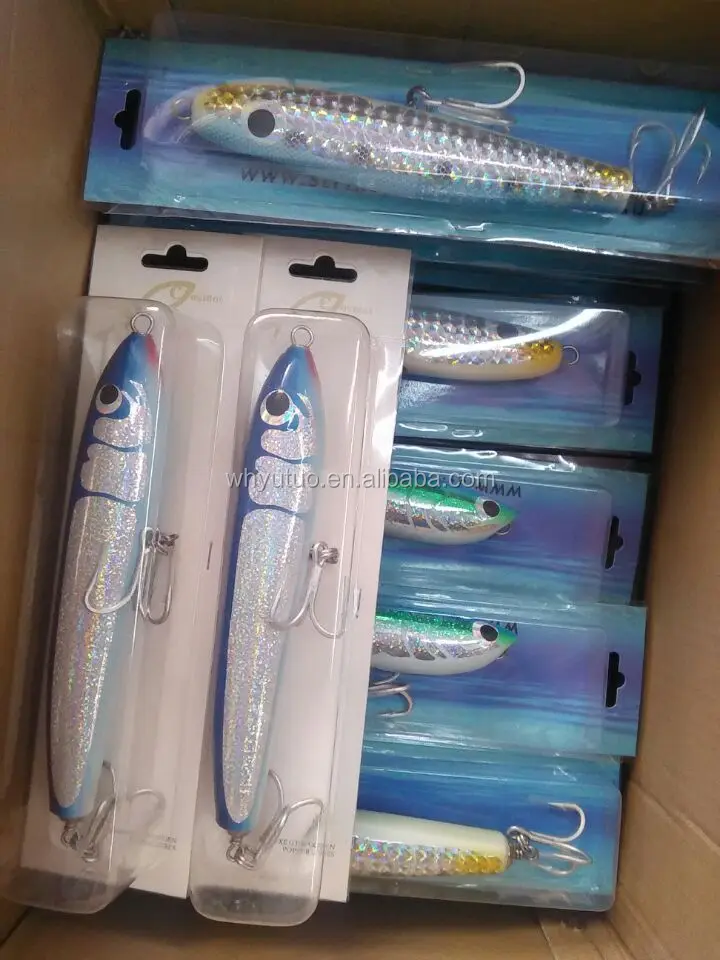 Yutuo Custom Fish Stick Bait Wood Lure Handmade Offshore Gt Fishing