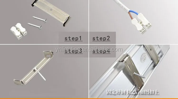 10w 18w 26w 36w led linear light 3500k led flat batten tube light