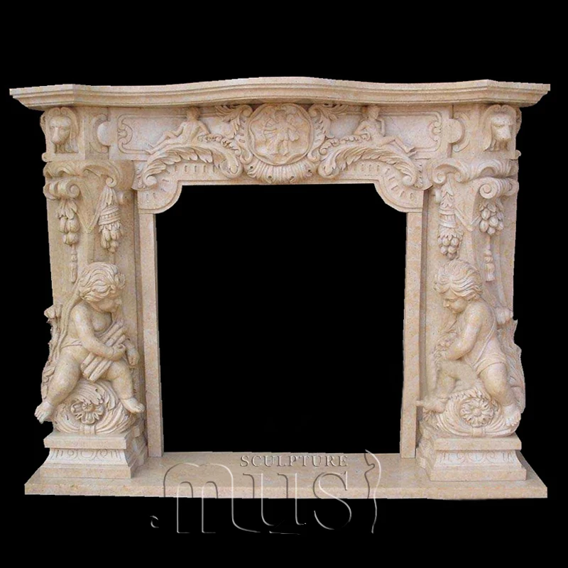 Indoor White Natural Stone Hand Carved Indoor Used ...