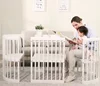 Modern style safety convertible new born baby nursery bed