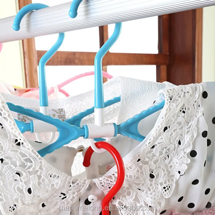 8shaped Garment Support Wet And Dry Slip Hangers Plastic Clothes Seamless Clothes Hanging
