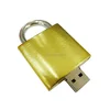 2017 Custom Fashional Novelty bulk usb 2.0 lock shape metal 3gb usb memory stick with full color printing