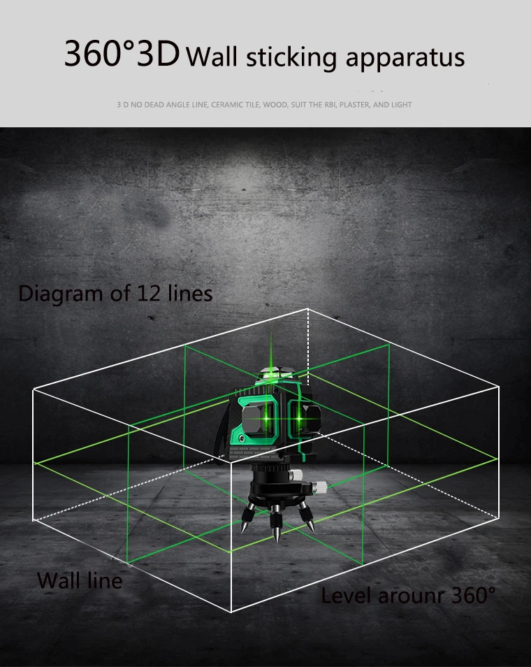 360 Degree Adjustable Pedestal 3d Laser Level Buy 360 Degree Laser