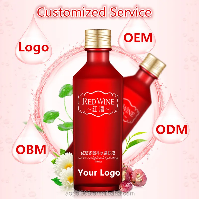 red wine face serum