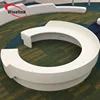 Acrylic solid surface office desks solid surface reception desk countertop