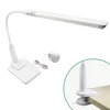 Touch Dimmable Desktop and Clip On Functional LED Desk Lamp Table Reading Light Work Lamp Eye Care White Lighting Color