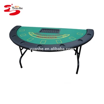 half table player round poker blackjack tray dealer inch larger