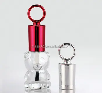 卸売クマ形状かわいいマニキュアガラスボトルでリングキャップ Buy かわいいマニキュアガラスボトル かわいいネイルオイルボトル クマ形状マニキュアガラス瓶 Product On Alibaba Com