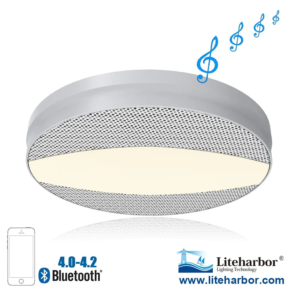 Smart Ceiling 12w Led Wireless Speaker Light Fixtures For Bedroom Buy