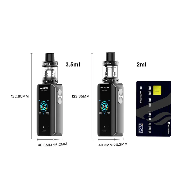 2019 Newest Vaporesso Luxe Nano 80W TC Kit Adapted to All GT and QF Coils