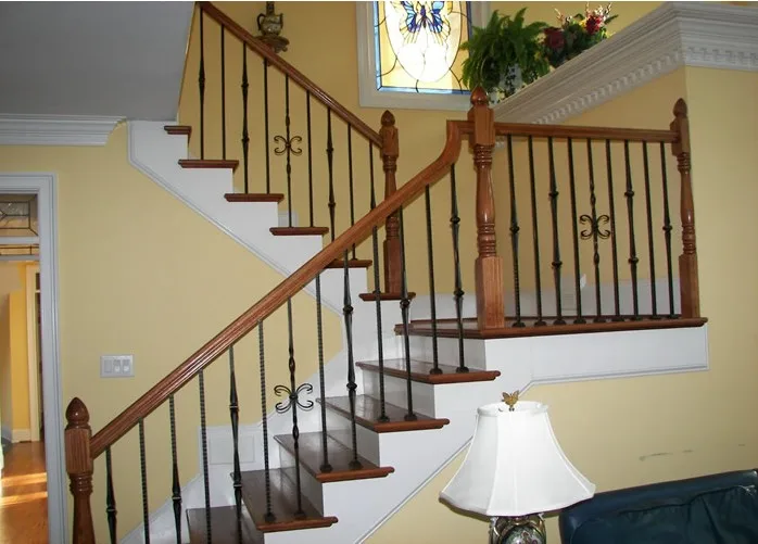 Galvanize Outdoor Wrought Iron Stair Railing Design Buy Iron Stair