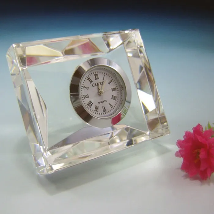 Factory Wholesale Glass Clock For Business Gifts manufacture