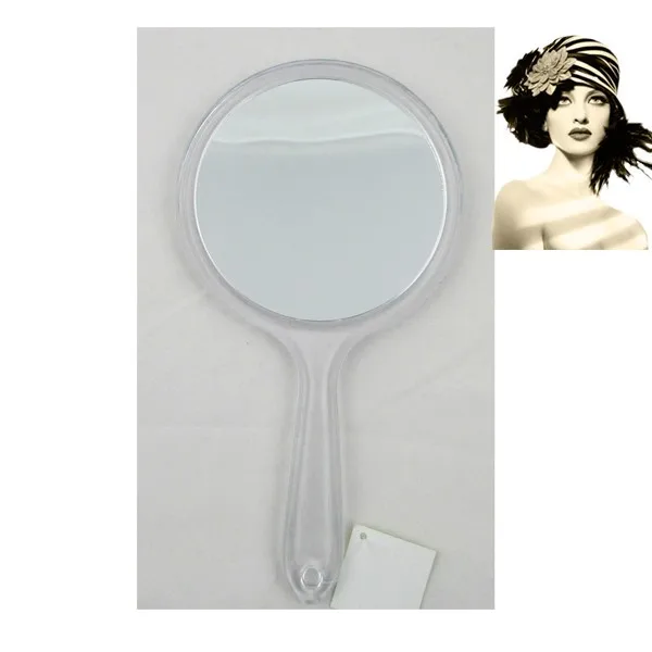 One Side Personalized Handheld Mirror With 2x Magnifying Glass One Side