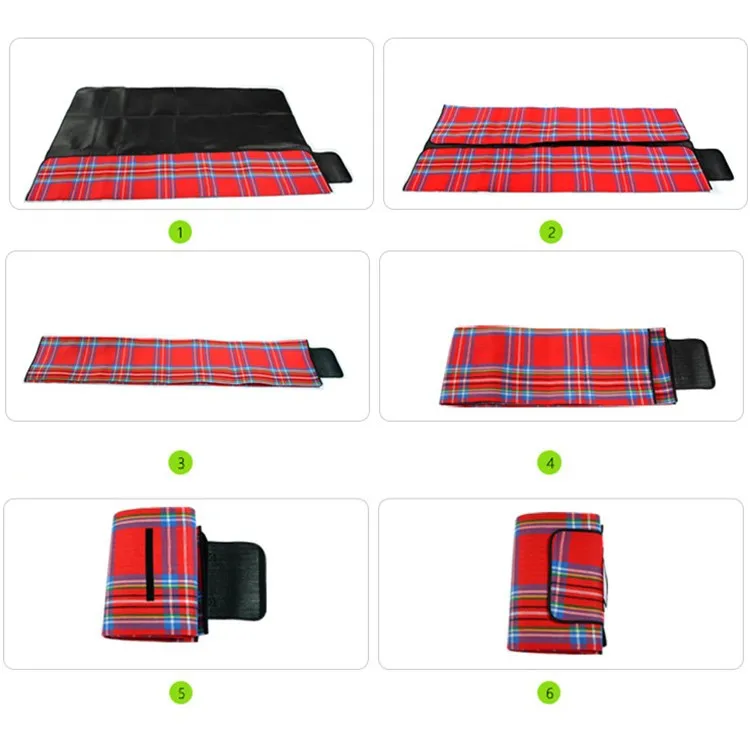 Promotional Outdoor Using Pp Non Woven Cheap Picnic Foldable Beach Mat