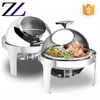 Resaurants alcohol stove electric buffet food warmer heater decorative fancy cheap roll top shafing dish/ chafing dish buffet