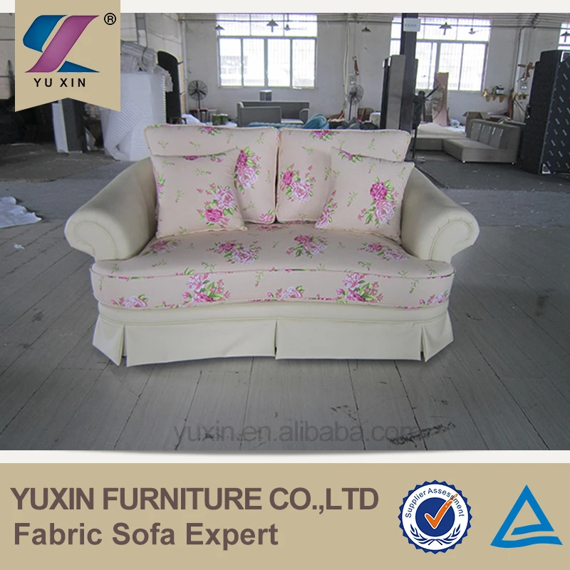 Foshan Customized Flowers Pattern Sofa Set Furniture Product On Alibaba