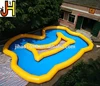Inflatable lazy river swimming pool large inflatable irregular pattern water pool