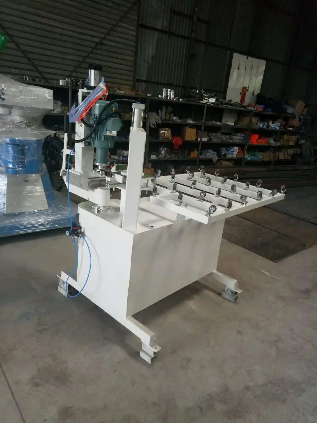 Portable Glass Radius Corner Edging Tool For Big Radius Angle By Air