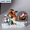 Double snow globe for christmas day decoration Snow globe