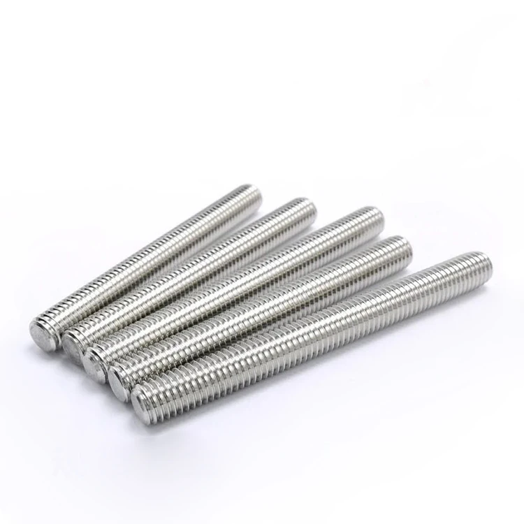Varillas Roscadas Completas M8 X 50mm - Acero Inoxidable 304 - Paquete De 4 Unidades Para Muebles Y Maquinaria