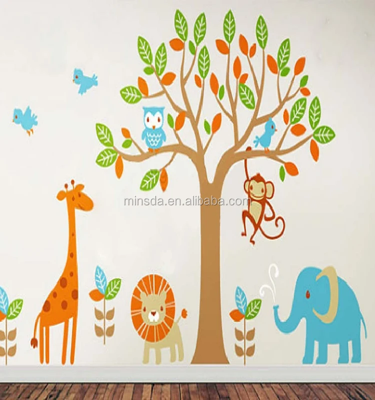 Cute And Fun Modern Baby Wall Stickers For Nursery Room Kid Printed