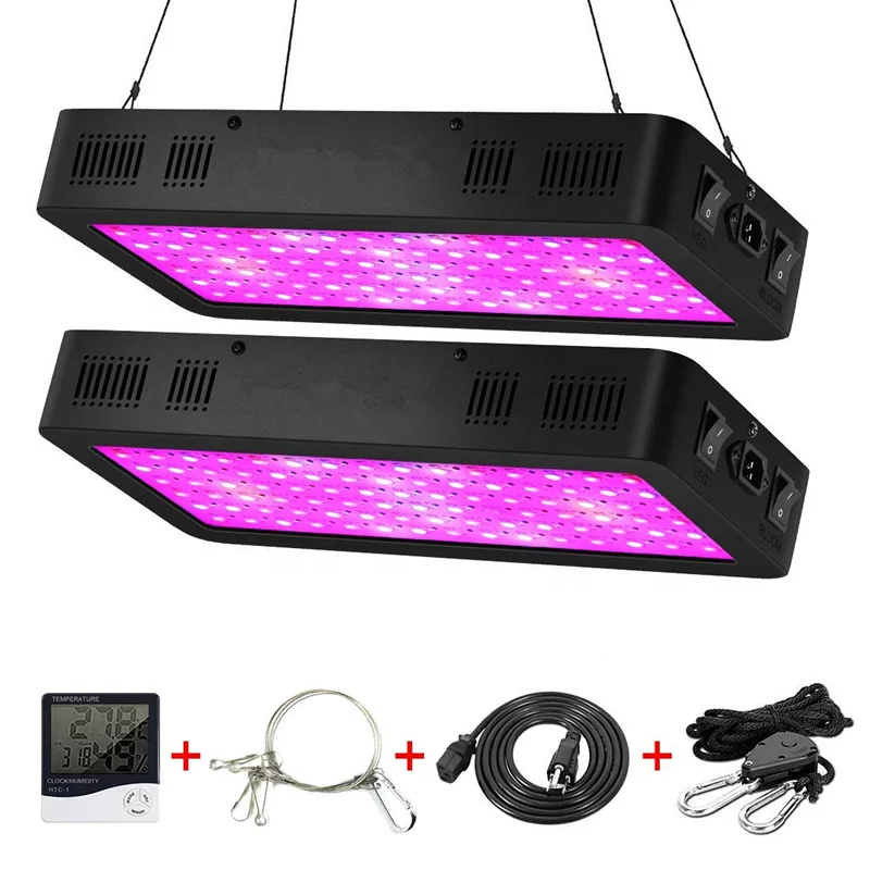 Double Switch IR&UV COB Dimmable Full Spectrum 600W 1000W 1200W Greenhouse Led Grow Light