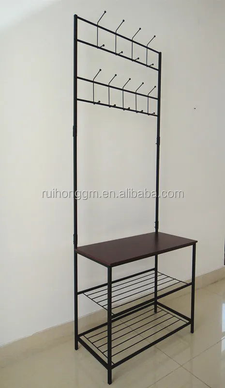 Metal Wood Entryway Bench Storage Standing Hallway Umbrella Hat Coat Shoe Rack Buy Rak Sepatu Sepatu Kayu Rak Rak Sepatu Tinggi Product On Alibaba Com